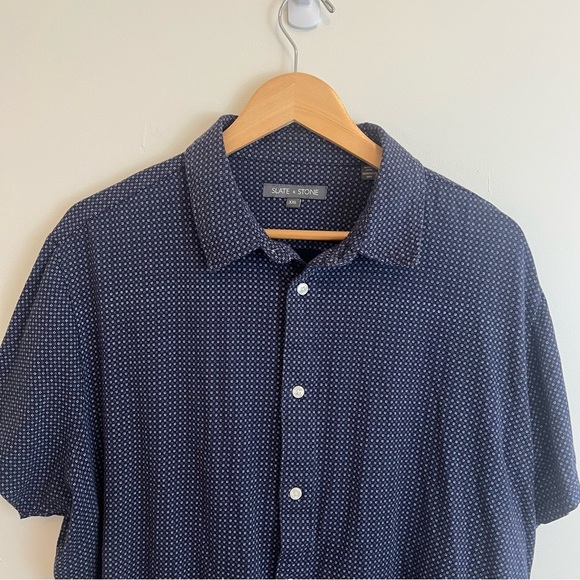 Slate & Stone Blue Casual Button Down Shirt 100% Cotton - Picture 2 of 8